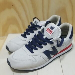 New Balance 500 Sneakers - White and Navy